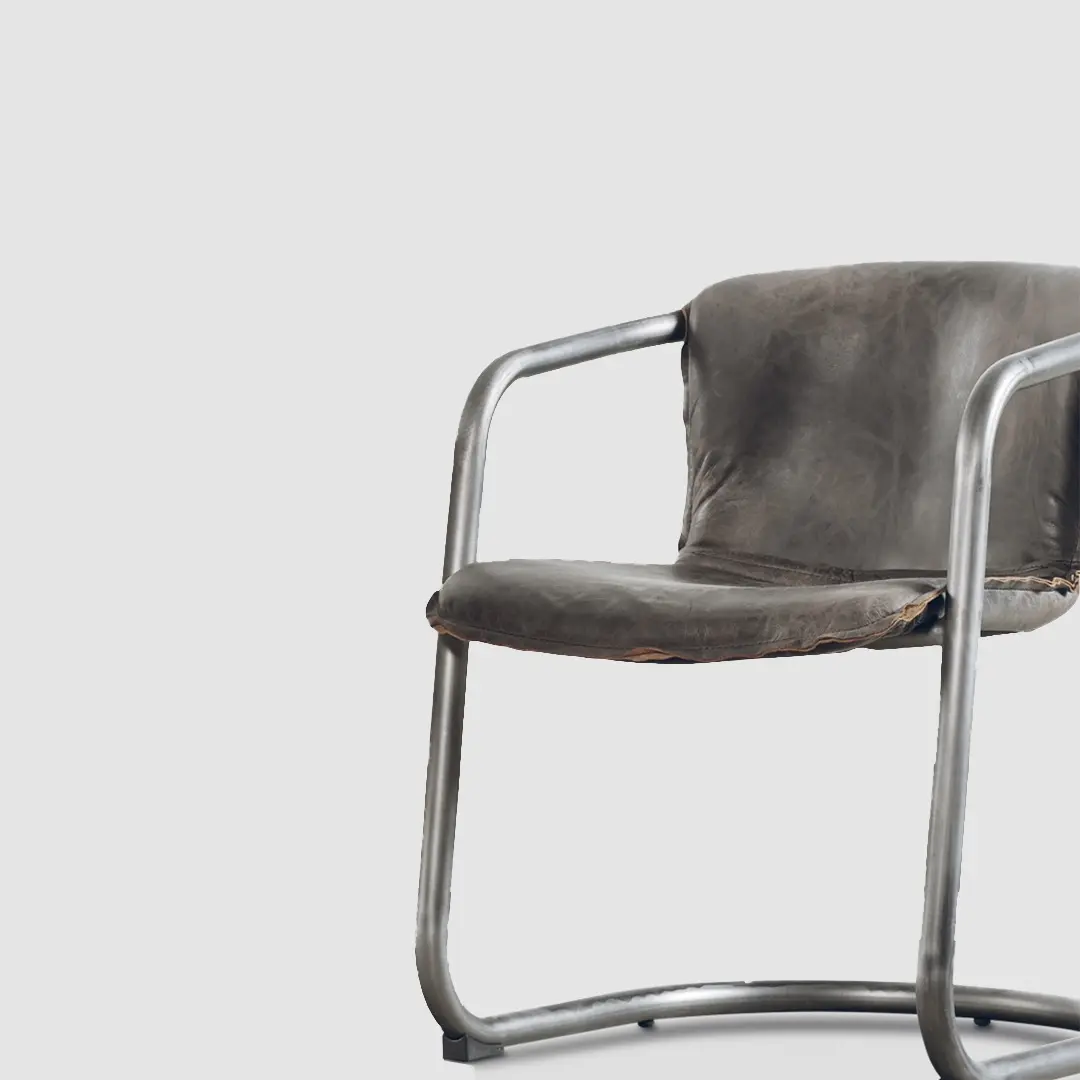 Industrial__Metal_and_Leather_Dining_Chairs_manufacturers--Brown-GRAPHITE_FRAME_-_Iconic_Society_7219_Antique_Ebony_1_-sofa supplier