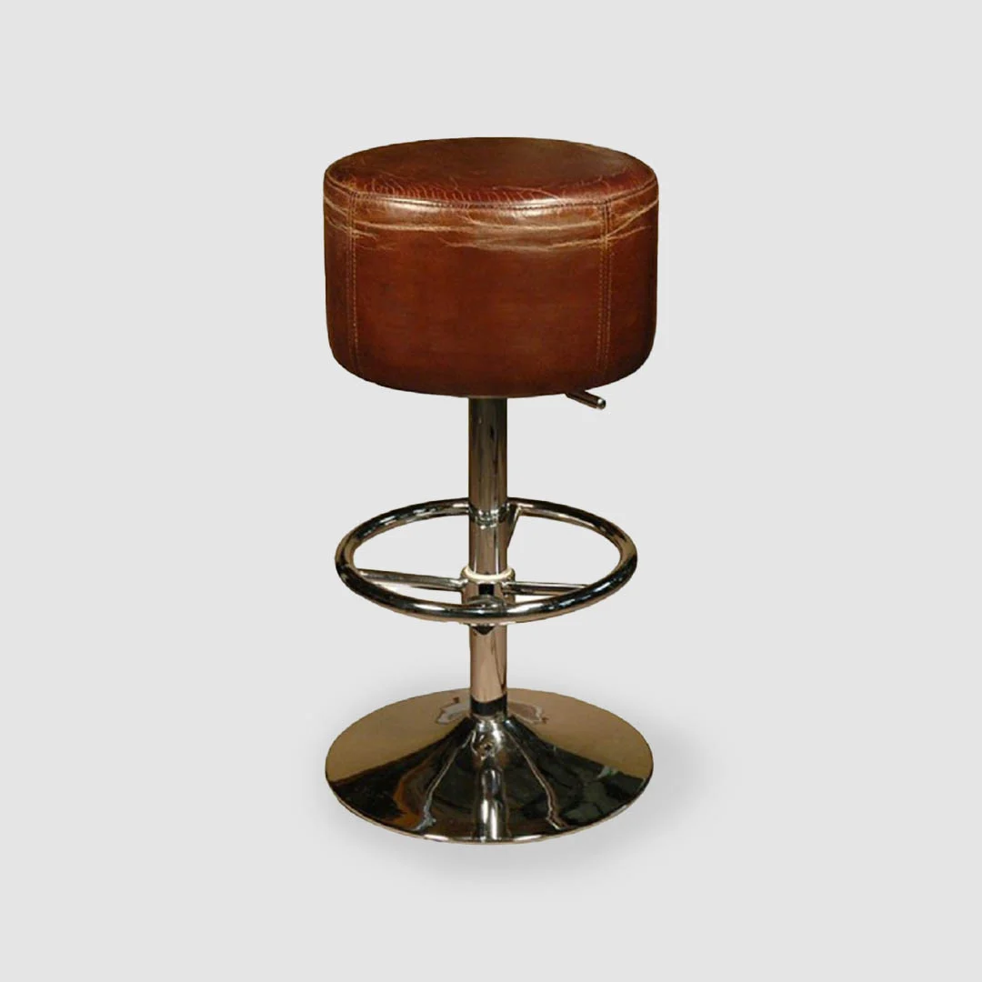 Leather Adjustable  bar stool 27223