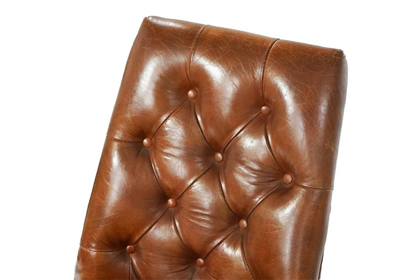 Dining Tufted Leather Chair Banner-3