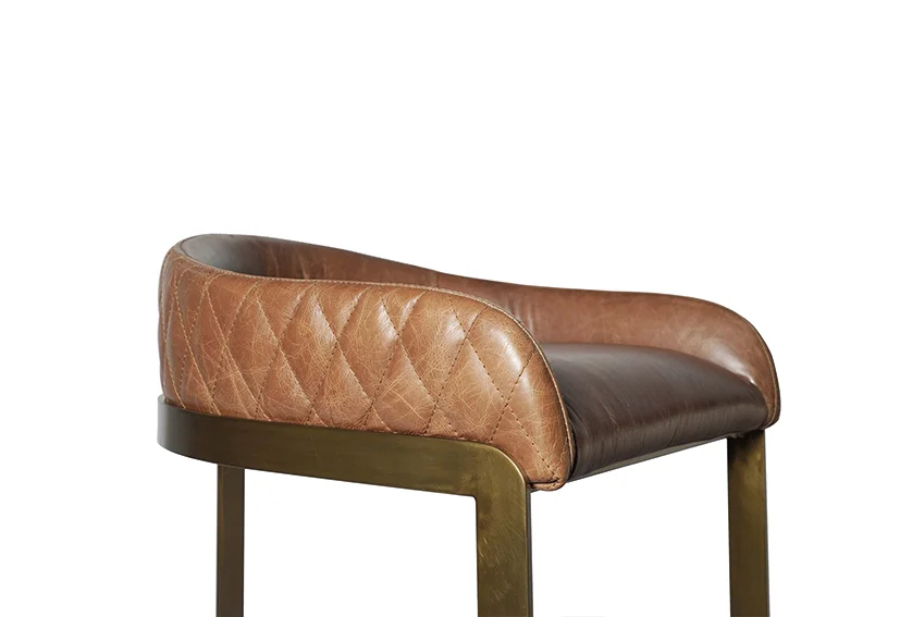 leather bar stool with low back-sofa manufacturer -5