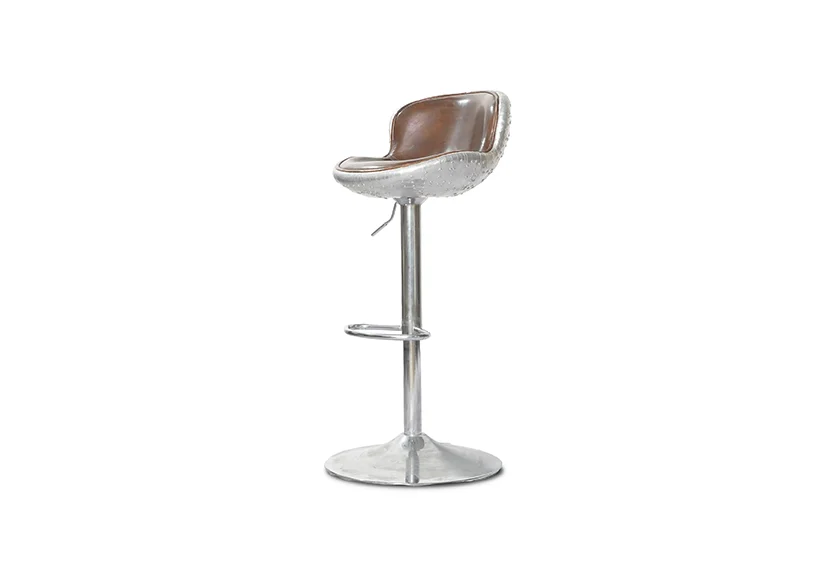 Leather Counter Bar Stool-brown-Barco-Iconic Society 2