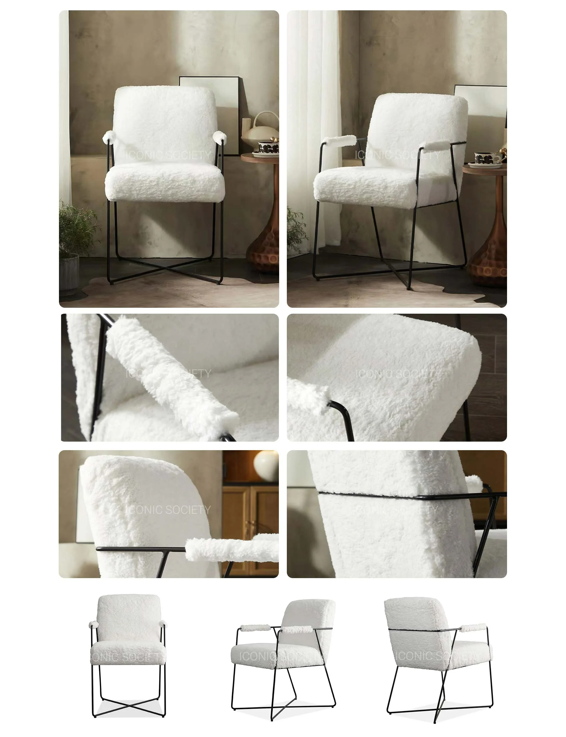 Sherling Sherpa  Chair-pc