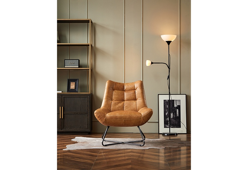 leather sofa factory outlet-Cognac-POLANCO -Iconic Society 3