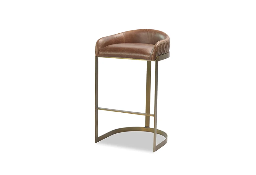 leather bar stool with low back-sofa manufacturer -2