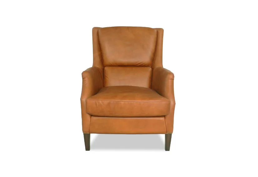 Luxury Vintage Leather club accent armchair -light brown-VINCENT  -Iconic Society Furniture轮播5 - 副本