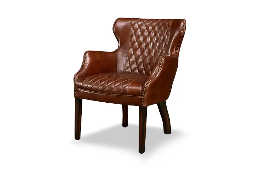 English_Button_Tufted_Wingchair_-_Dark_Brown-JAGGER_-Iconic_Society_6-sofa supplier