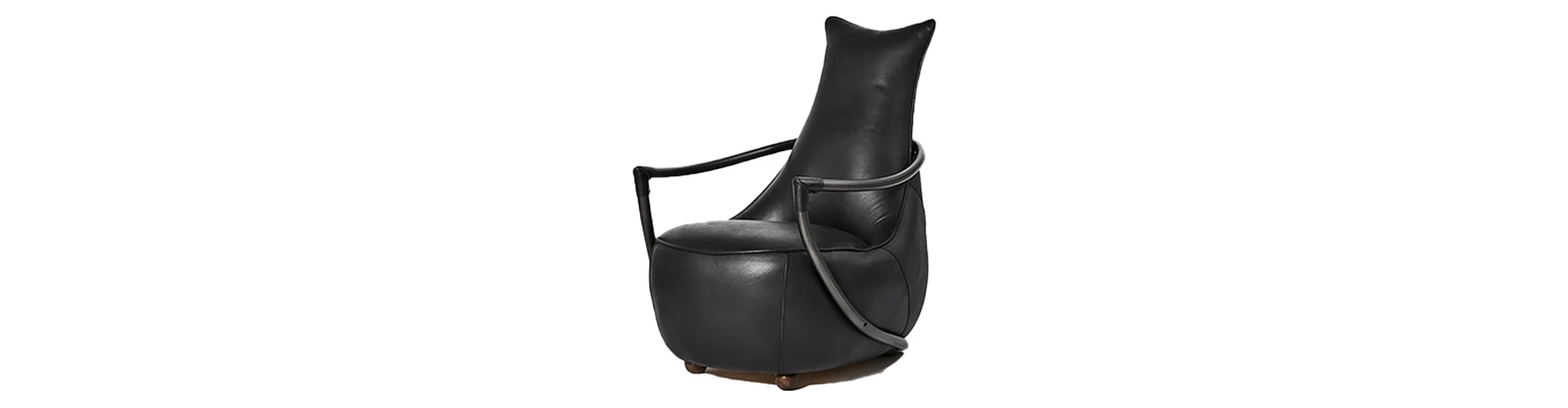 Painted Steel modern metal leather armchair -Brown-Clyde-Iconic Society30款--定制站-banner图