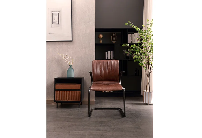 leather sofa factories Chair -Brown-DIRECTOR -Iconic Society 3