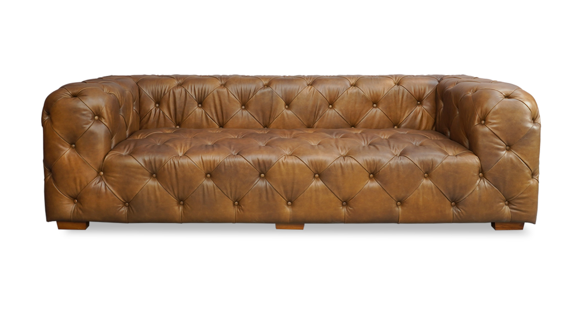 Chesterfield Leather Sofa factory- Dark Brown-Iconic Society-1