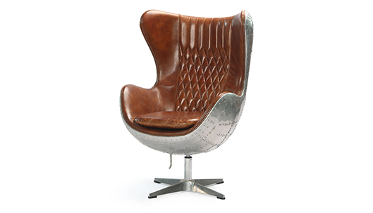 Aviator Leather Aluminum Chair 8