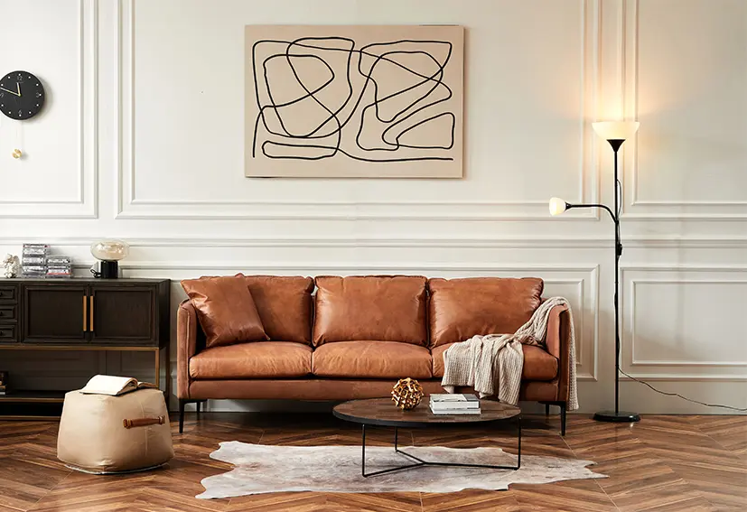 fine_leather_furniture_manufacturers-_Brown-NEGRONI_-Iconic_Society-2-sofa supplier