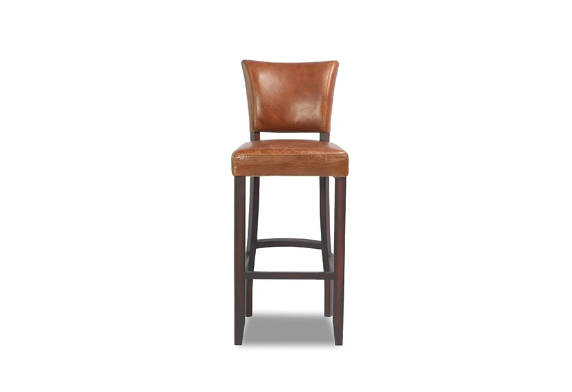 leather furniture manufacturers Banner-wood and leather counter stools-1