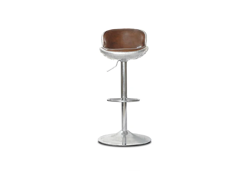 Leather Counter Bar Stool-brown-Barco-Iconic Society 7