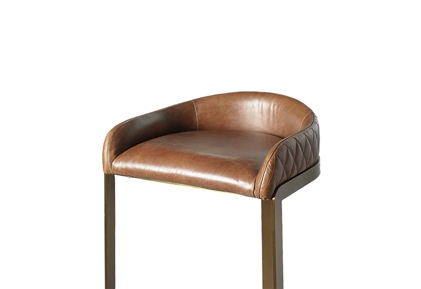 leather bar stool with low back-sofa manufacturer -4