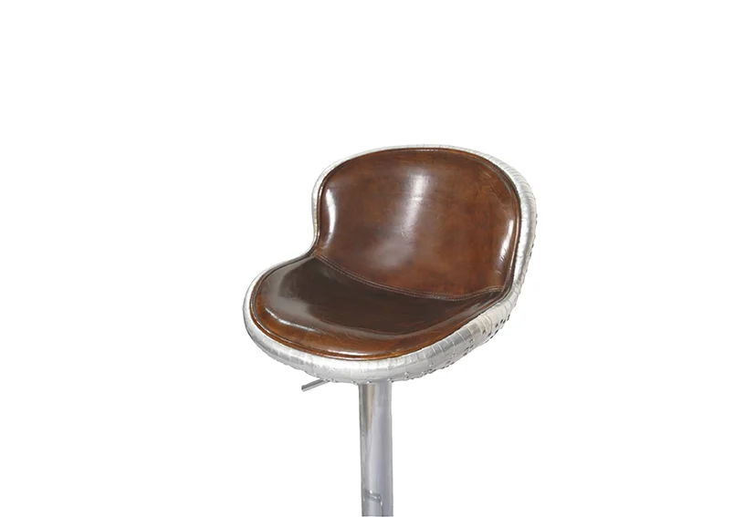 Leather Counter Bar Stool-brown-Barco-Iconic Society 1