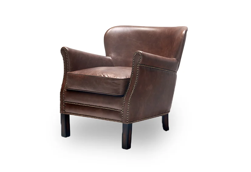 PROFESSOR'S LEATHER Club Chair -MR BROWNSTONE. -Iconic Society 1