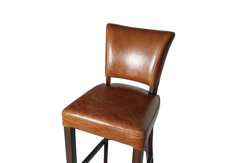 leather furniture manufacturers Banner-wood and leather counter stools-5