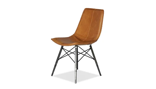 Modern real leather dining chair-2